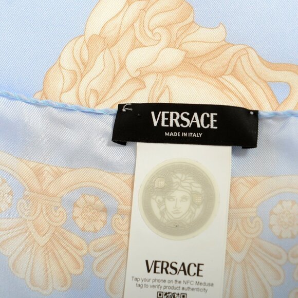 Versace Multi-Color Heritage Print 100% Silk Shawl Scarf - Picture 3 of 3